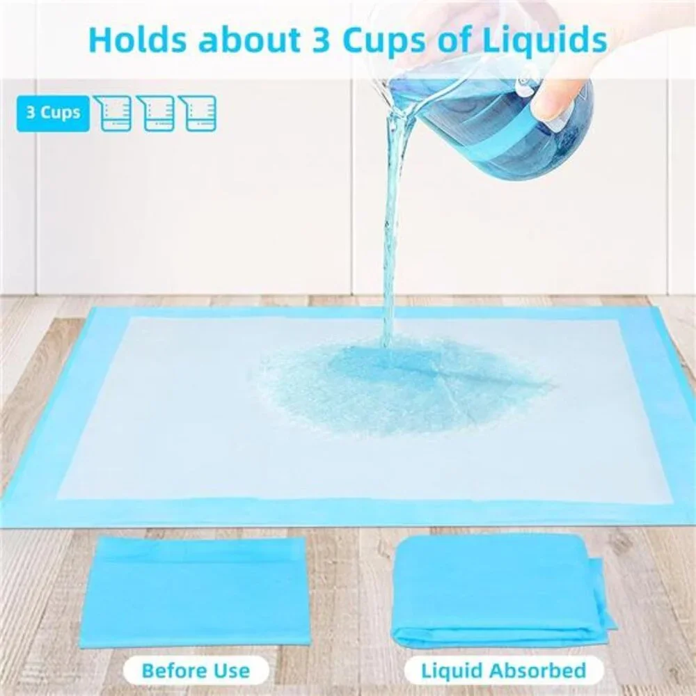 Super Absorbent Waterproof Dog and Puppy Pet Training Pad, Housebreaking Pet Pad